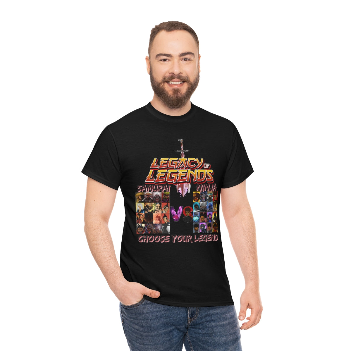 legacy of legends  Heavy Cotton Tee