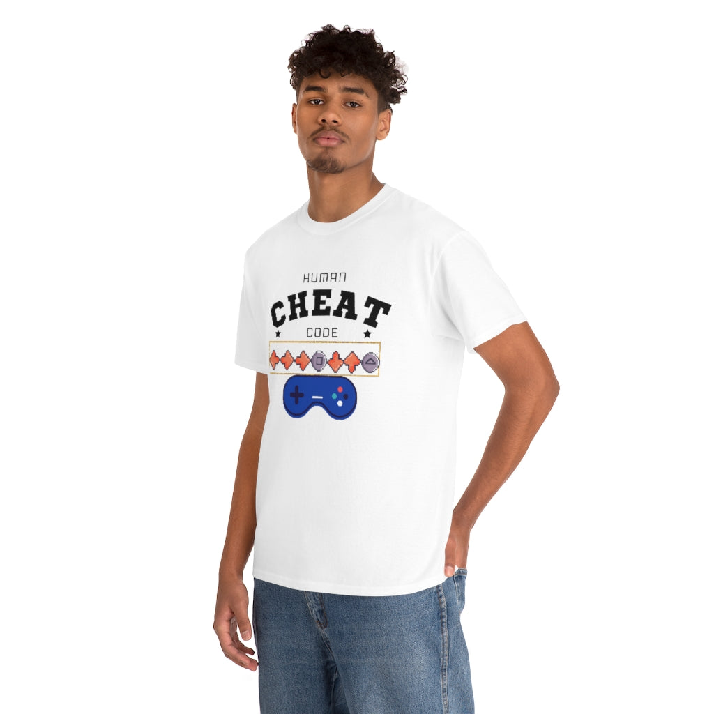 Human Cheat Code Heavy Cotton Tee