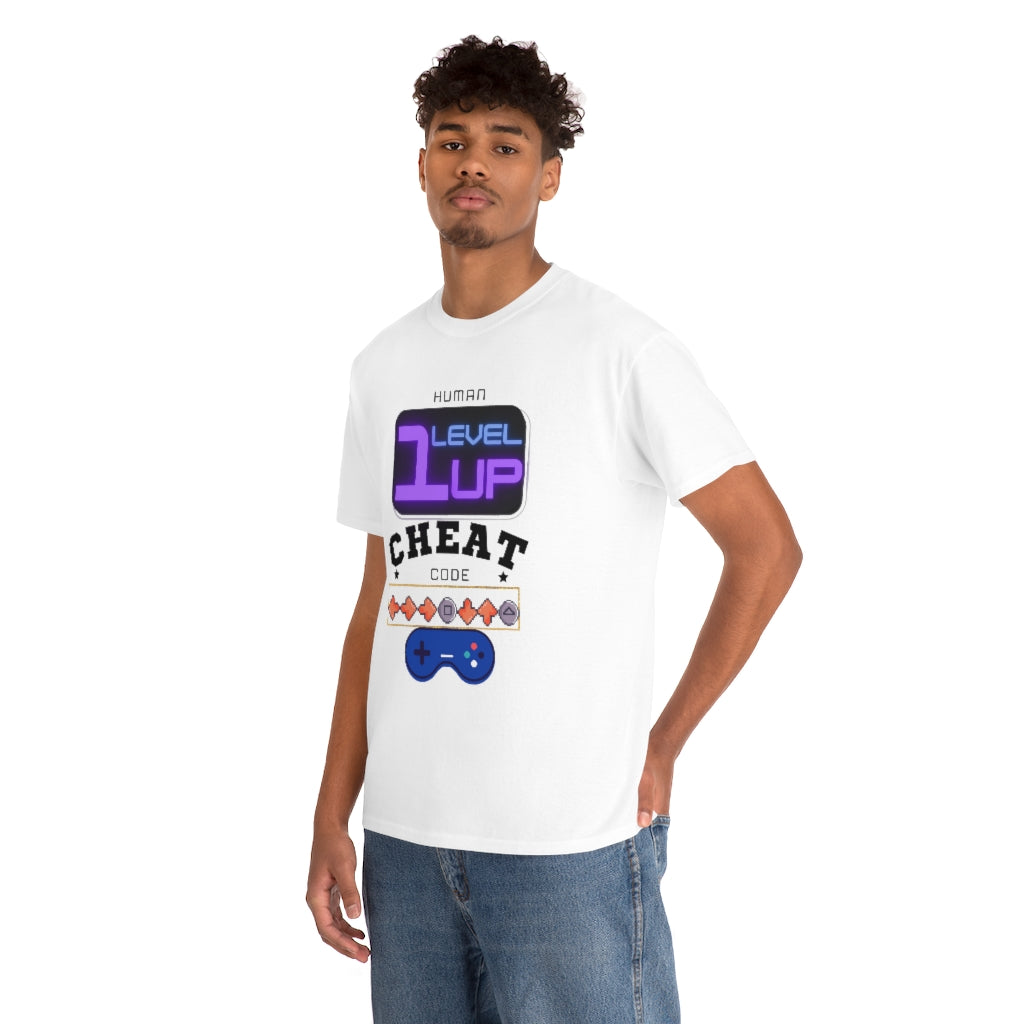 Human Cheat Code Heavy Cotton Tee