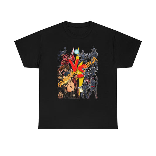 SAMURAI VS NINJA Heavy Cotton Tee