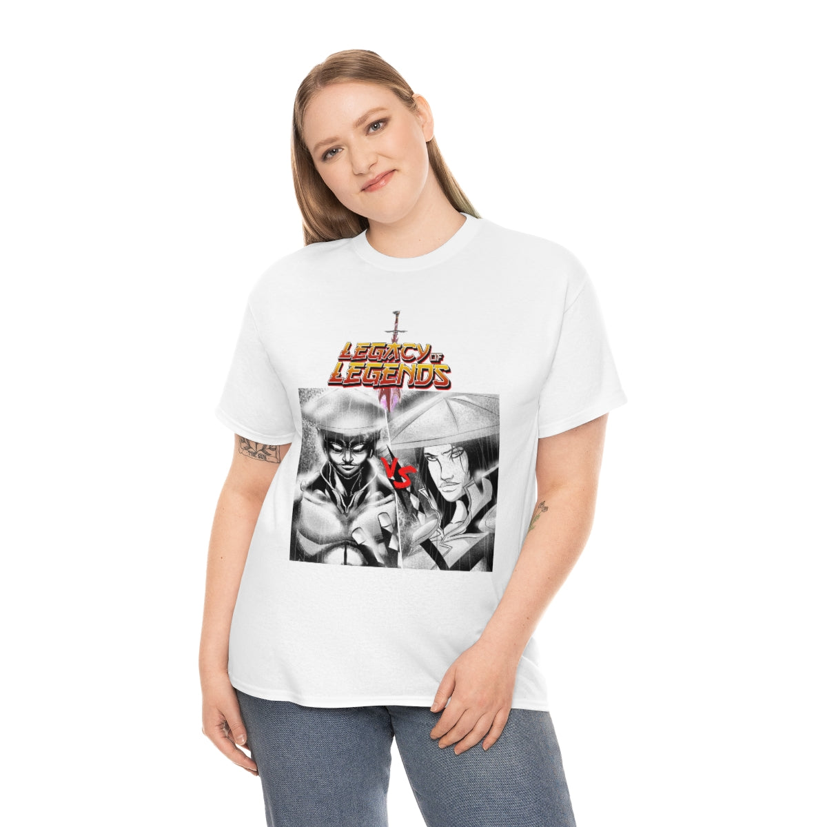 legacy of legends  Heavy Cotton Tee