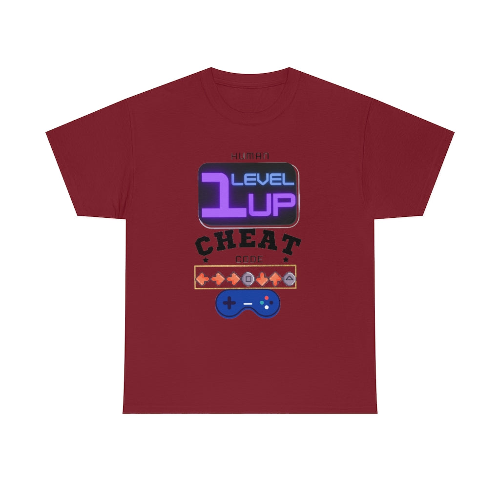 Human Cheat Code Heavy Cotton Tee