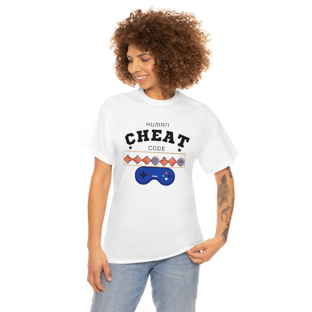 Human Cheat Code Heavy Cotton Tee