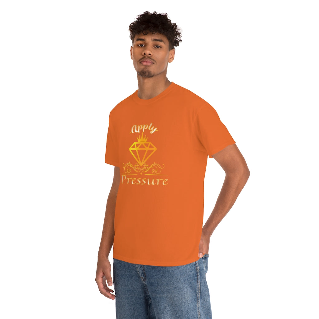 APPLY PRESSURE Unisex Heavy Cotton Tee