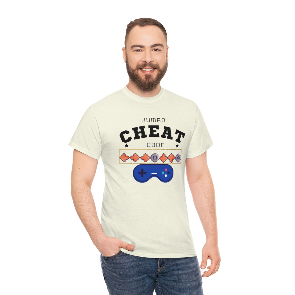 Human Cheat Code Heavy Cotton Tee