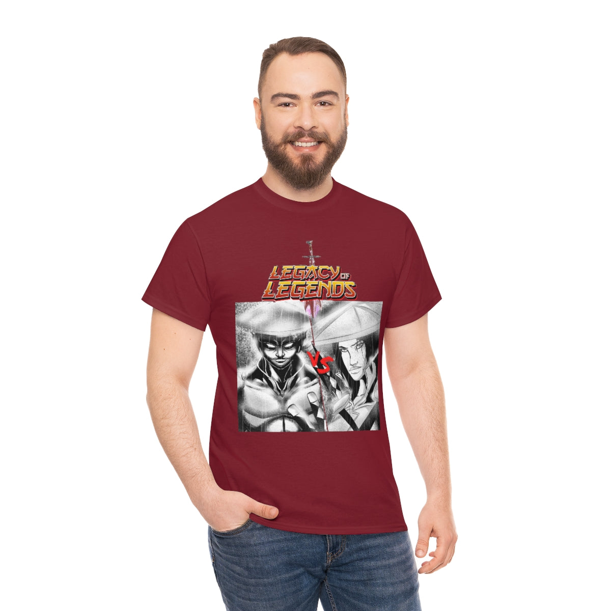 legacy of legends  Heavy Cotton Tee