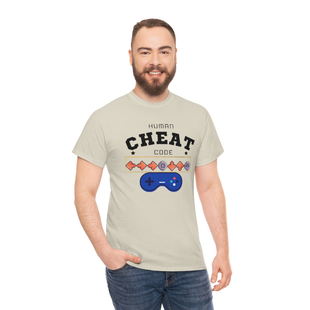 Human Cheat Code Heavy Cotton Tee