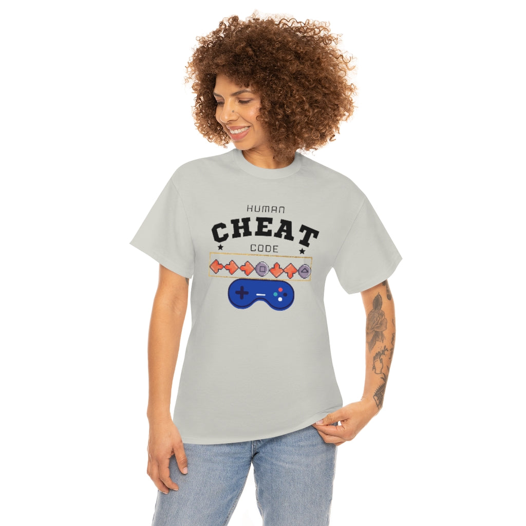 Human Cheat Code Heavy Cotton Tee