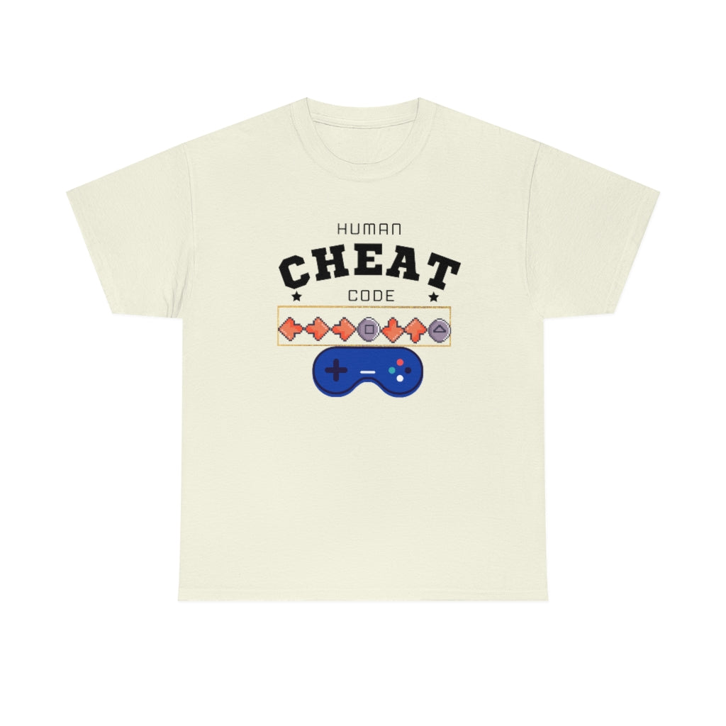 Human Cheat Code Heavy Cotton Tee