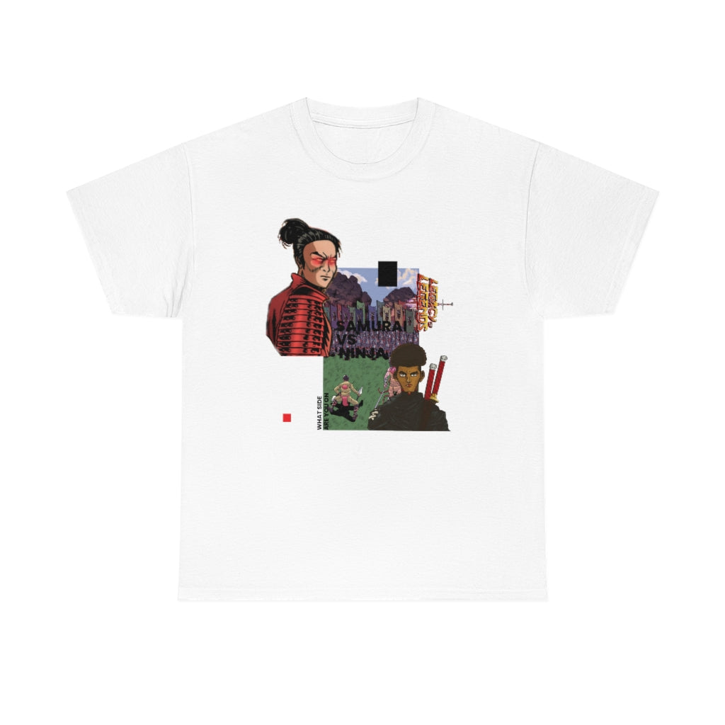 SAMURAI VS NINJA Cotton Tee