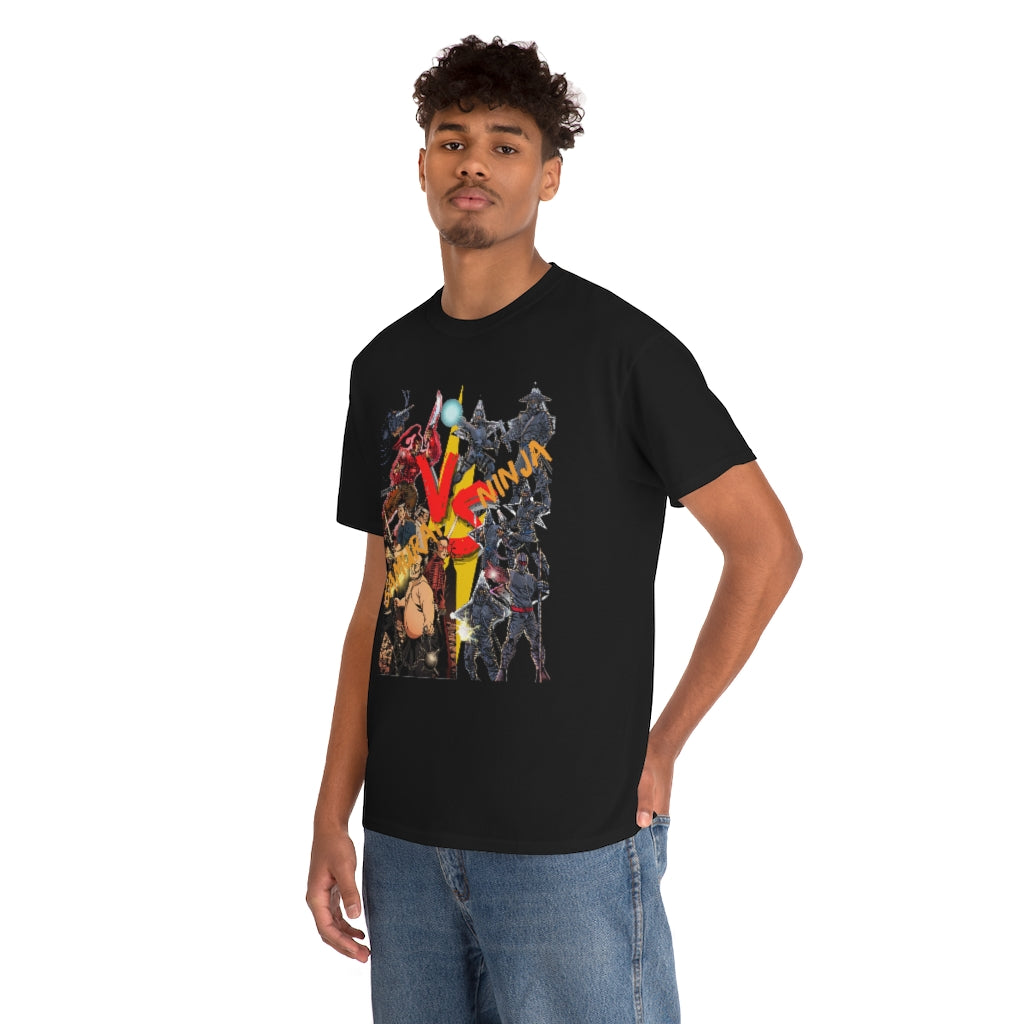 SAMURAI VS NINJA Heavy Cotton Tee