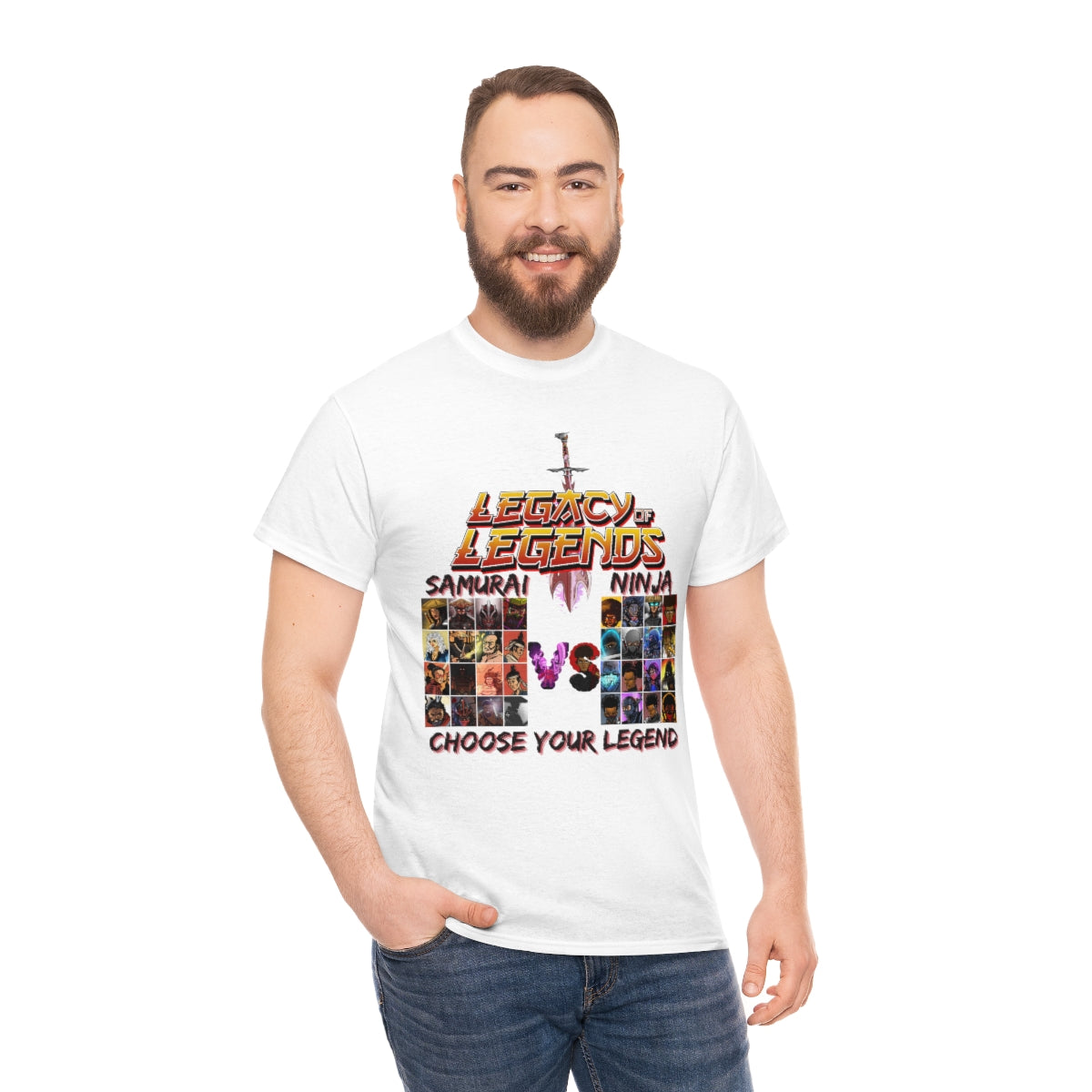 legacy of legends  Heavy Cotton Tee