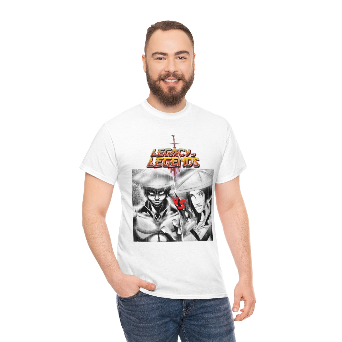 legacy of legends  Heavy Cotton Tee